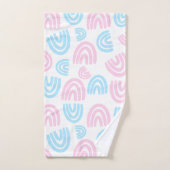 Trans Pride Pastell-Regenbogentuch-Set Badhandtuch Set (Handtuch)