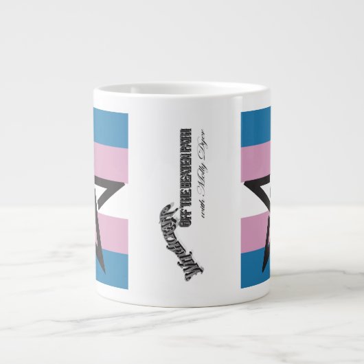 TRANS PRIDE PENTAGRAM TASSE (Vorderseite)