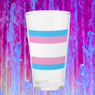 Trans Pride Pint-Glas: Mit Stolz trinken Glas