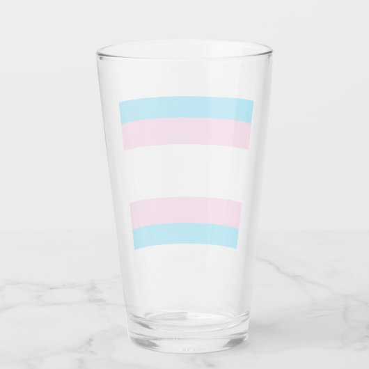 Trans-Pride-Pint-Glas: Sip mit Stolz Glas (Rückseite)