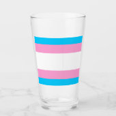 Trans-Pride-Pint-Glas: Sip mit Stolz Glas (Vorderseite)