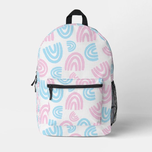 Trans Pride Rainbow Adventure Rucksack (Vorderseite)