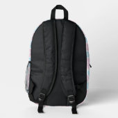 Trans Pride Rainbow Adventure Rucksack (Rückseite)