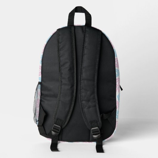 Trans Pride Rainbow Adventure Rucksack (Rückseite)