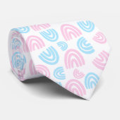 Trans Pride Rainbow Elegance Necktie Krawatte (Gerollt)