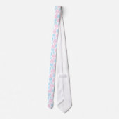 Trans Pride Rainbow Elegance Necktie Krawatte (Rückseite)