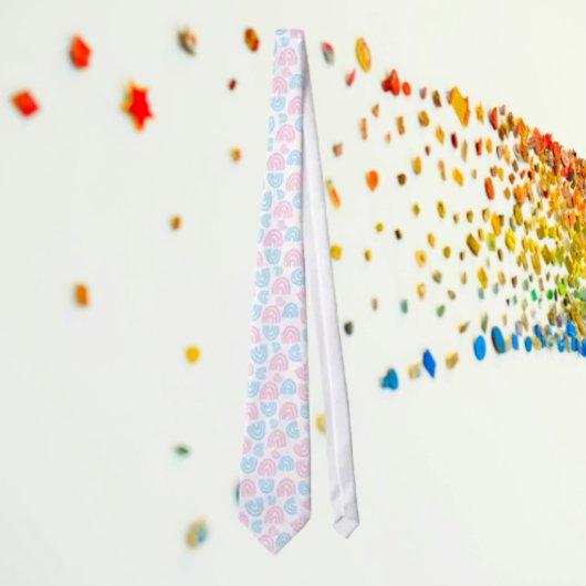 Trans Pride Rainbow Elegance Necktie Krawatte