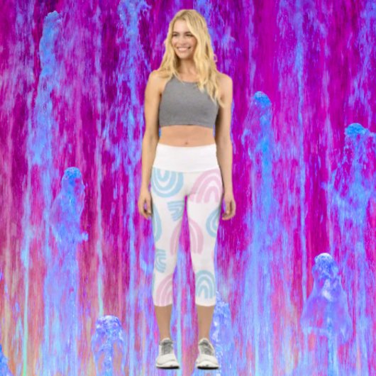 Trans Pride Rainbow Hochwaisted Capris