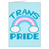 Trans Pride Rainbow Schöne Transgender-Karte (Vorne)