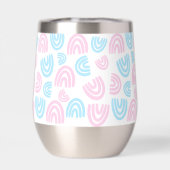 Trans Pride Rainbow Stemless Weine Tumbler (Rückseite)