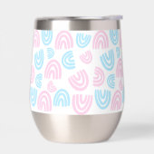 Trans Pride Rainbow Stemless Weine Tumbler (Links)