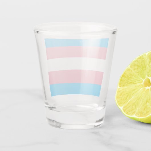 Trans Pride! Schnapsglas (Rückseite)