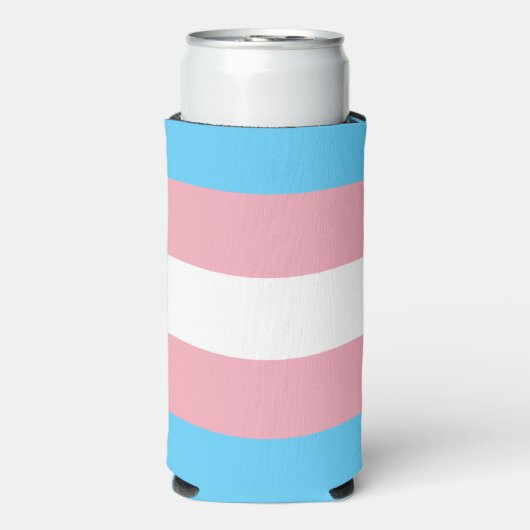 Trans Pride! Selters Dosenkühler (Seltzer Vorderseite)