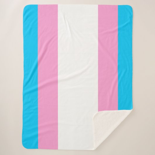 Trans Pride Sherpa Embrace Sherpadecke (Vorderseite)