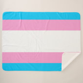 Trans Pride Sherpa Embrace Sherpadecke (Vorderseite (Horizontal))