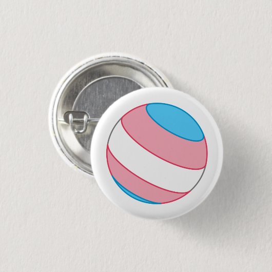 Trans Pride Sphere Button (Vorne & Hinten)