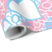 Trans Pride Squiggle Geschenkpapier (Rolleneckpunkt)