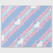 Trans Pride Squiggle Geschenkpapier (Flach)