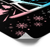Trans Pride Subtle Lgbtq Gay Pride Winter Snowboar Poster (Ecke)