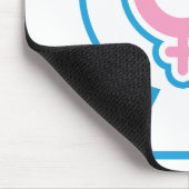 Trans Pride Symbol Mauspad (Ecke)
