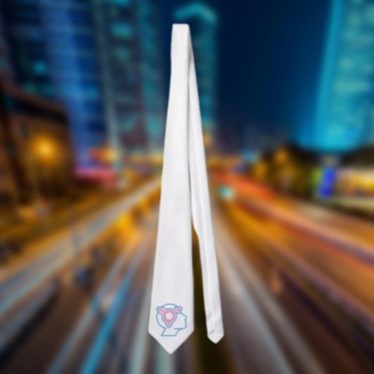 Trans Pride Symbol Necktie Krawatte