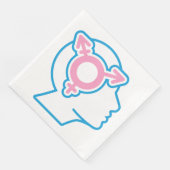 Trans Pride Symbol Paper Napkins Serviette (Ecke)