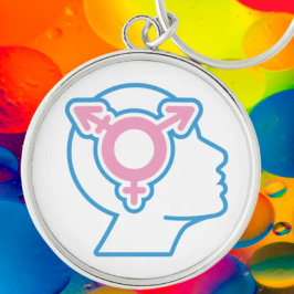 Trans Pride Symbol Schlüsselanhänger