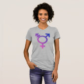 Trans-Pride-Symbol T-Shirt (Vorne ganz)