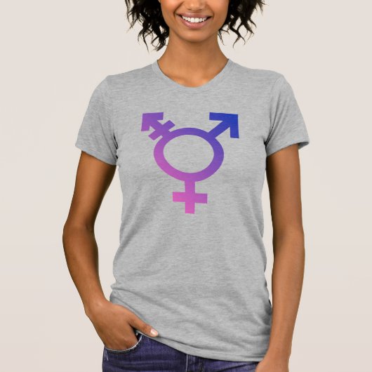 Trans-Pride-Symbol T-Shirt (Vorderseite)