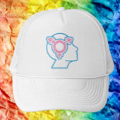Trans Pride Symbol Trucker Hat Truckerkappe