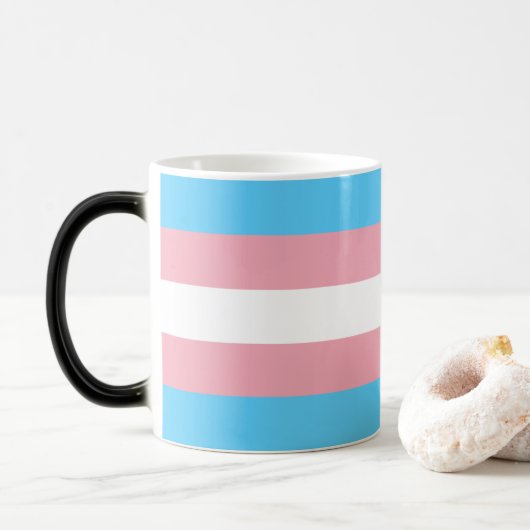 Trans Pride! Verwandlungstasse (Mit Donut)