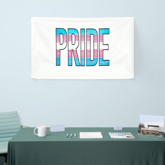 Trans Pride Word Banner (Messeveranstaltung)