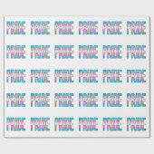 Trans Pride Word Geschenkpapier (Flach)