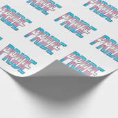 Trans Pride Word Geschenkpapier (Ecke)