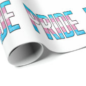 Trans Pride Word Geschenkpapier (Rolleneckpunkt)