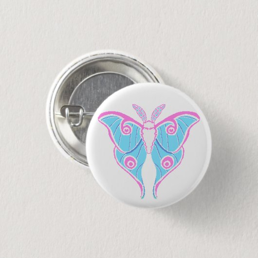 Trans Prix Pixel Moth-Taste Button (Vorne & Hinten)