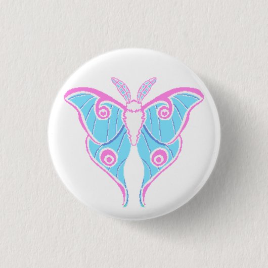 Trans Prix Pixel Moth-Taste Button (Vorderseite)