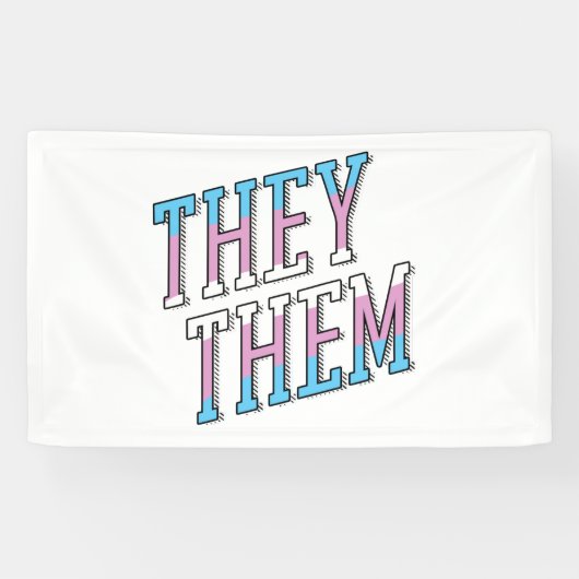 Trans Pronouns sie Banner (Horizontal)