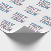 Trans Pronouns sie Geschenkpapier (Ecke)
