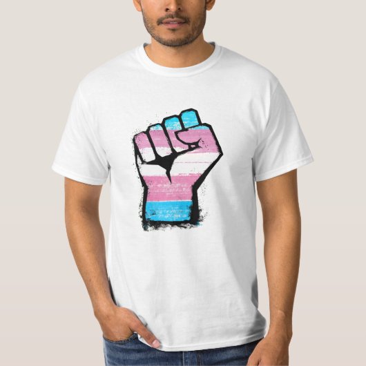 Trans Protest Faust T-Shirt (Vorderseite)