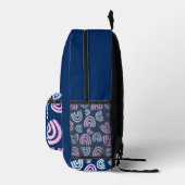 Trans Rainbows Blue Backpack Bedruckter Rucksack (Rechts)