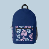 Trans Rainbows Blue Backpack Bedruckter Rucksack