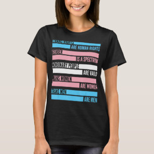 Trans Recht sind Menschenrechte Transgender LGBTQ  T-Shirt