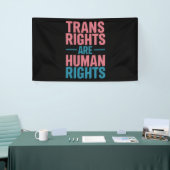Trans Recht sind Menschenrechte Transgender-Stolz Banner (Messeveranstaltung)
