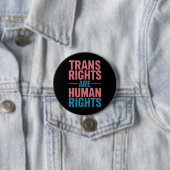 Trans Recht sind Menschenrechte Transgender-Stolz Button (Beispiel)
