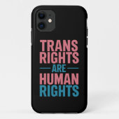 Trans Recht sind Menschenrechte Transgender-Stolz Case-Mate iPhone Hülle (Rückseite)