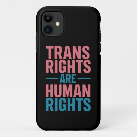Trans Recht sind Menschenrechte Transgender-Stolz Case-Mate iPhone Hülle (Rückseite)