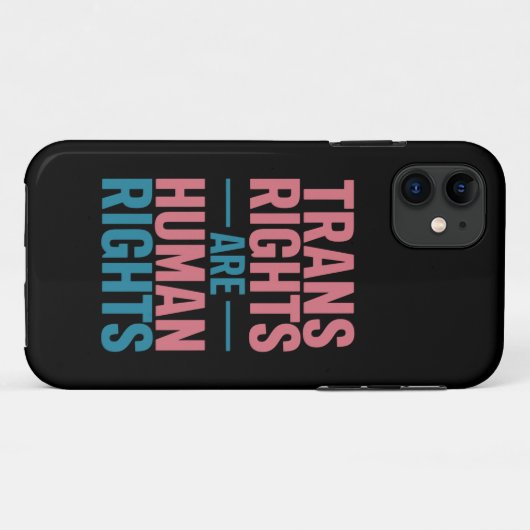 Trans Recht sind Menschenrechte Transgender-Stolz Case-Mate iPhone Hülle (Rückseite (Horizontal))