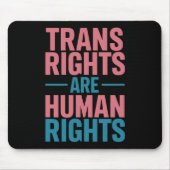Trans Recht sind Menschenrechte Transgender-Stolz Mousepad (Vorne)