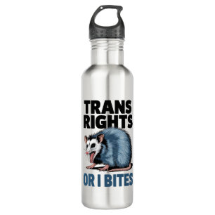 Trans Rechte Oder Ich Beiß Gay Lustig Lgbtq Stolz  Edelstahlflasche